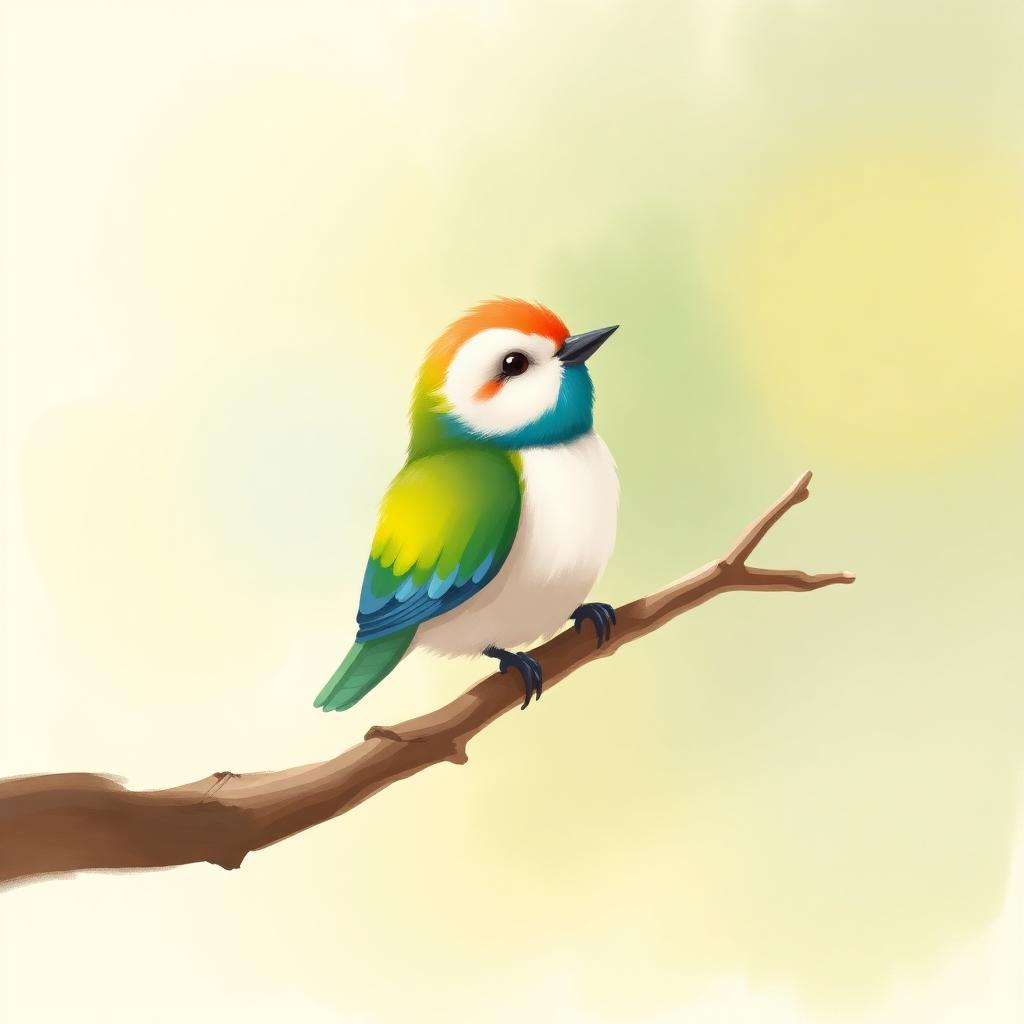 A small bird perched on a branch.